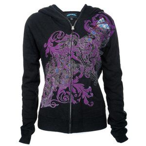 Women's Zip Hoodie Dragonfly Design